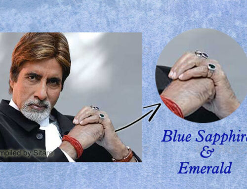 Amitabh Bachchan wearing Blue Sapphire Gemstone