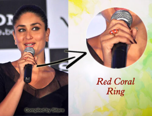 Kareena Kapoor wearing Red Coral Gemstone