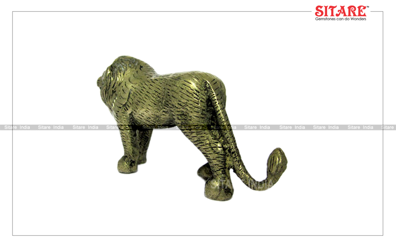 Lion Statue Panchdhatu Idol - Image 2