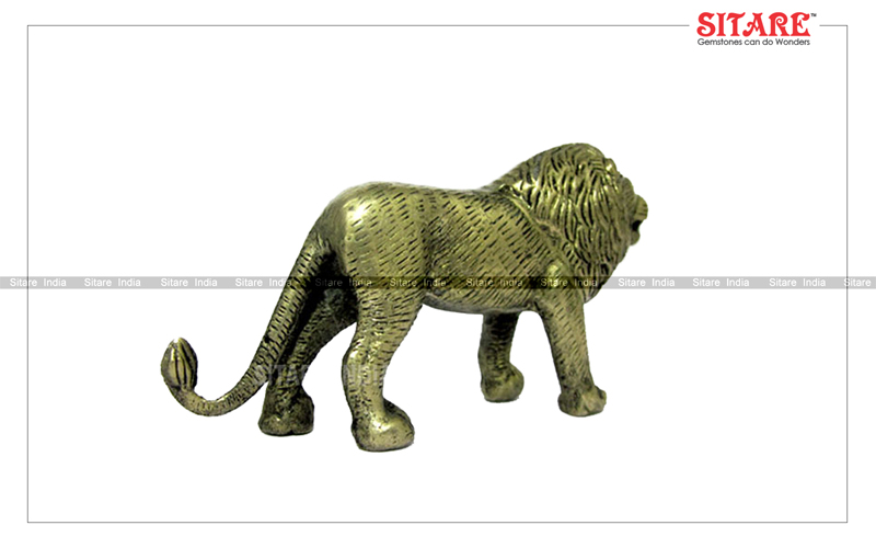 Lion Statue Panchdhatu Idol - Image 3
