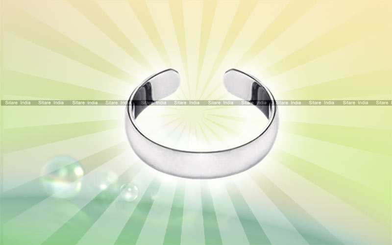 Pure Silver Free Size Ring 995 Purity Flat Handmade Sterling Challa